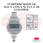 TEMPORIZADOR DE AGUA CON VÁLVULA DE CONTROL